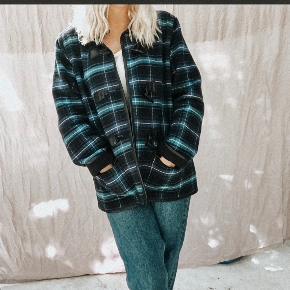 plaid cotton jacket